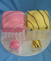 Fondant Fancies giant cakes